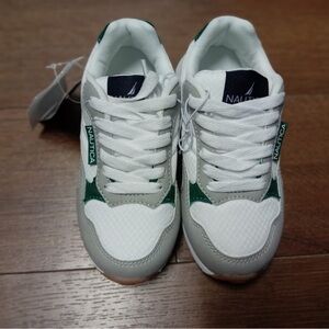 Green & grey shoes nautica